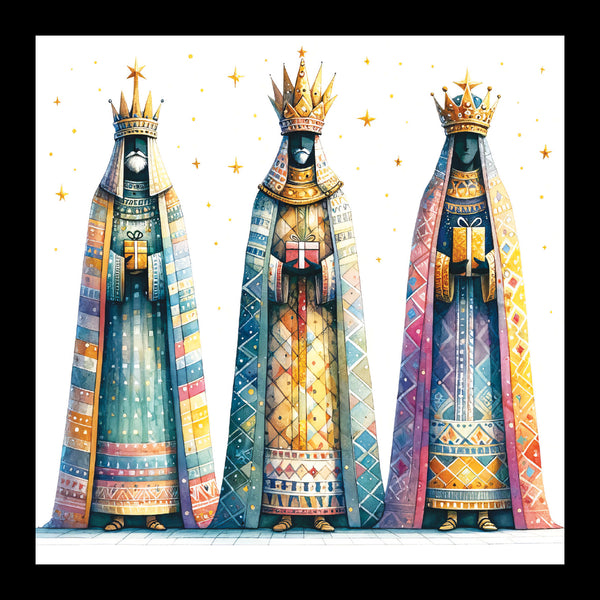 Kings Bearing Gifts - Pack of 5 cards - Ref: kk25c