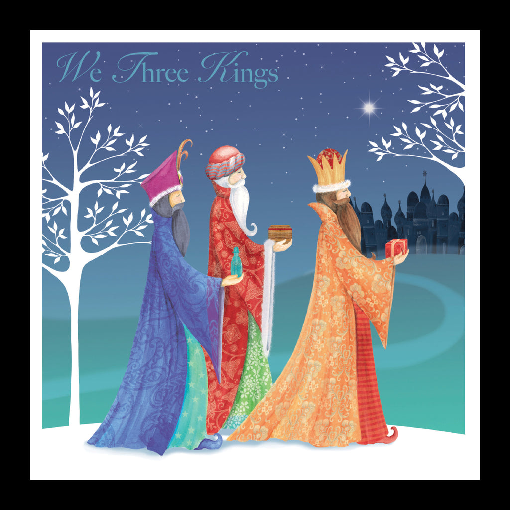 <p style="color:gold">We Three Kings<br><p style="color:grey"> - Pack of 5 cards - <br>Ref: kg12c