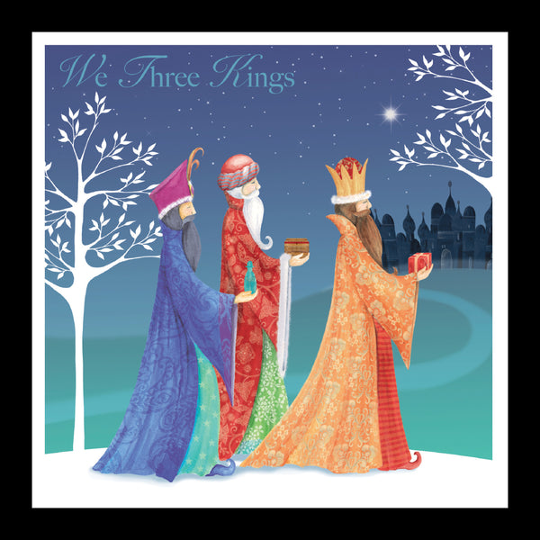 <p style="color:gold">We Three Kings<br><p style="color:grey"> - Pack of 5 cards - <br>Ref: kg12c