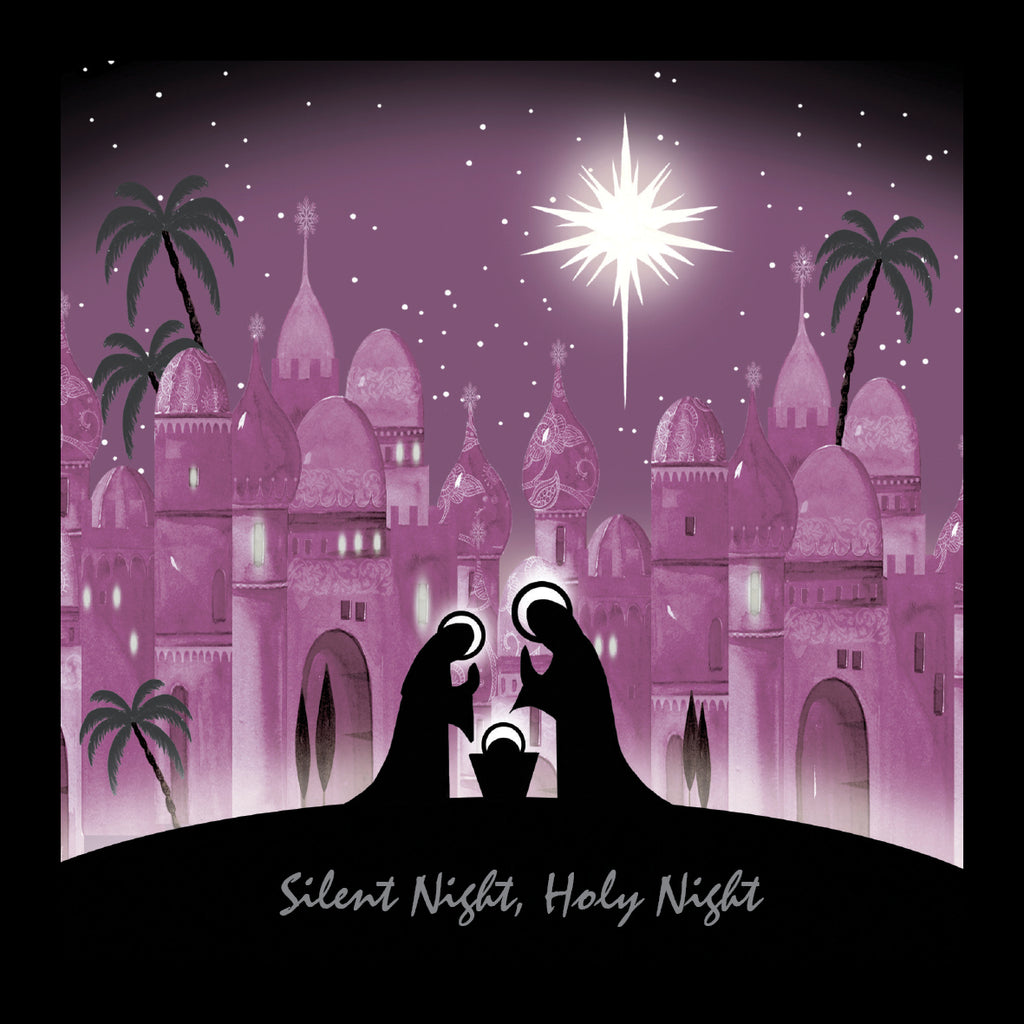 <p style="color:gold">Silent Night<br><p style="color:grey"> - Pack of 5 cards - <br>Ref: kg18c