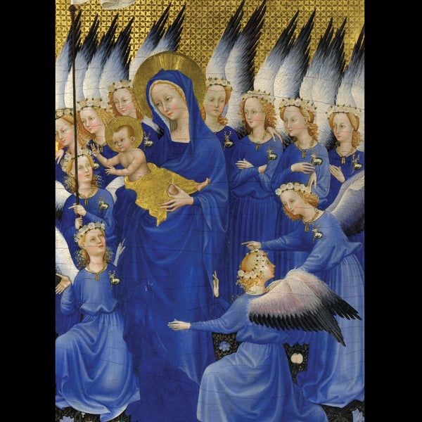 <p style="color:gold">Virgin and Child with Angels<br><p style="color:grey"> - Pack of 5 cards - <br>Ref: kg52e