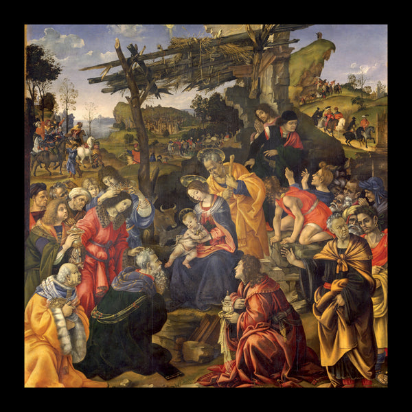 <p style="color:gold">Adoration of the Magi<br><p style="color:grey"> - Pack of 5 cards - <br>Ref: kg59c