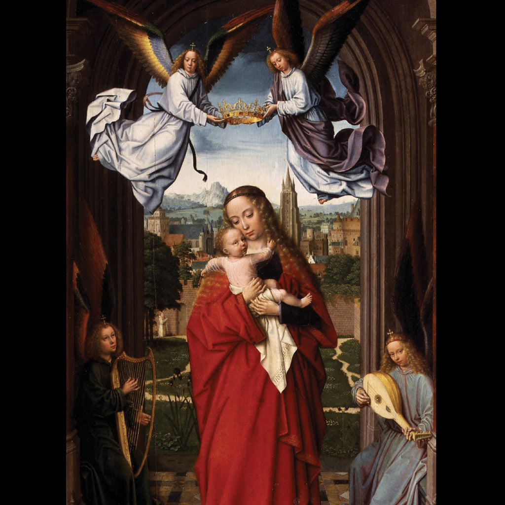 <p style="color:gold">Virgin and Child with four Angels<br><p style="color:grey"> - Pack of 5 cards - <br>Ref: kg60e