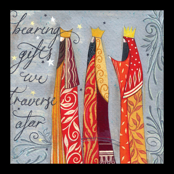 <p style="color:gold">Bearing Gifts we Traverse Afar<br><p style="color:grey"> - Pack of 5 cards - <br>Ref: kh37c