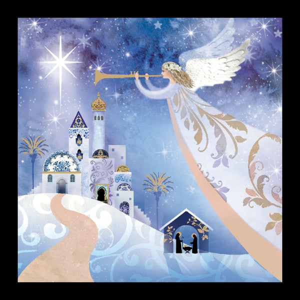 <p style="color:gold">Musical Angel<br><p style="color:grey"> - Pack of 5 cards - <br>Ref: kh50c