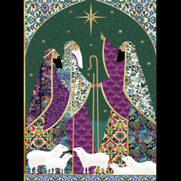 <p style="color:gold">The Shepherds<br><p style="color:grey"> - Pack of 5 cards - <br>Ref: kh56e