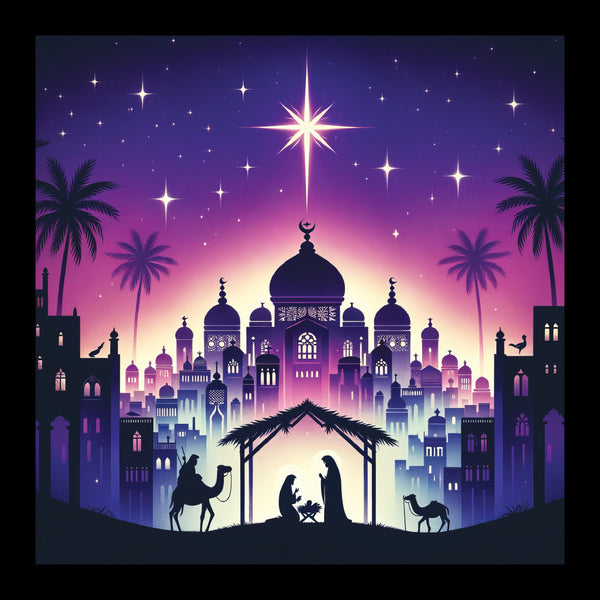 <p style="color:gold">Star over Bethlehem<br><p style="color:grey"> - Pack of 5 cards - <br>Ref: kj02c