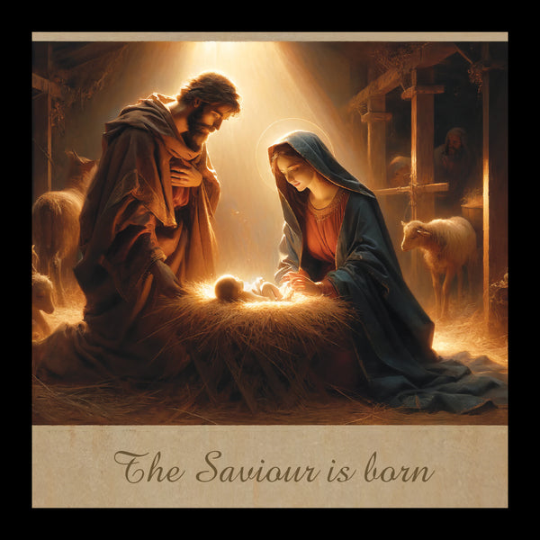 <p style="color:gold">The Saviour is Born<br><p style="color:grey"> - Pack of 5 cards - <br>Ref: kj37c