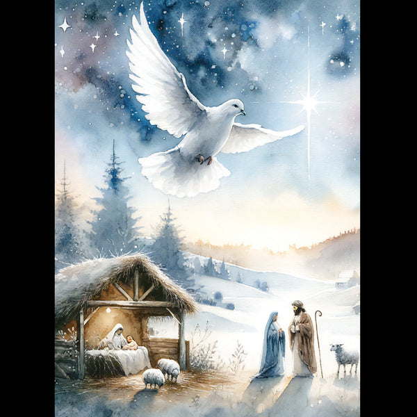 <p style="color:gold">Peaceful Dove<br><p style="color:grey"> - Pack of 5 cards - <br>Ref: kj48e