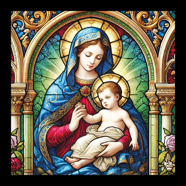 Mary and the Baby Jesus - Pack of 5 cards - Ref: kl02c