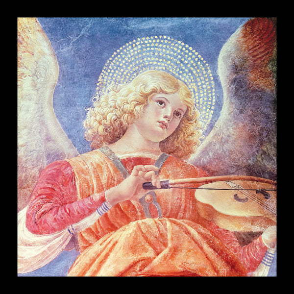 Angel Playing a Lute - Pack of 5 cards - Ref: kl07c