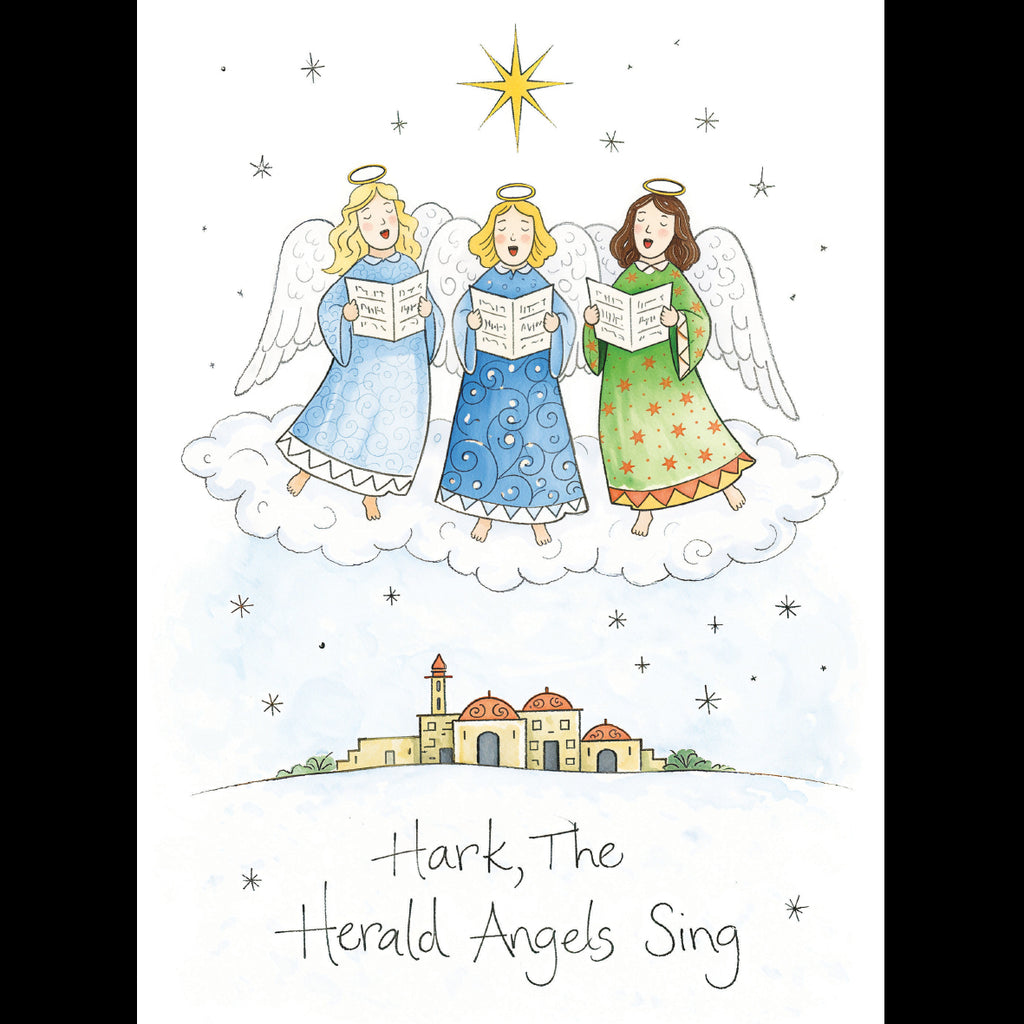 Hark, The Herald Angels Sing - Pack of 5 cards - Ref: kl37e