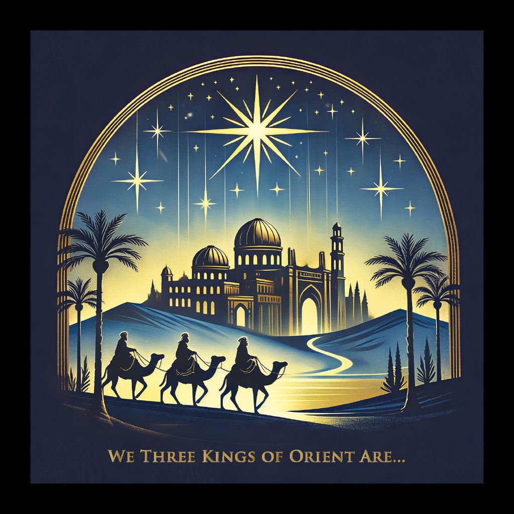 We Three Kings of Orient Are - Pack of 5 cards - Ref: kl58c