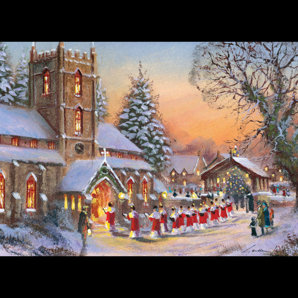 <p style="color:gold">Christmas Choir<br><p style="color:grey"> - Pack of 5 cards - <br>Ref: kd25b