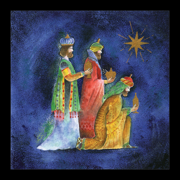 <p style="color:gold">The Three Kings<br><p style="color:grey"> - Pack of 5 cards - <br>Ref: kd30c